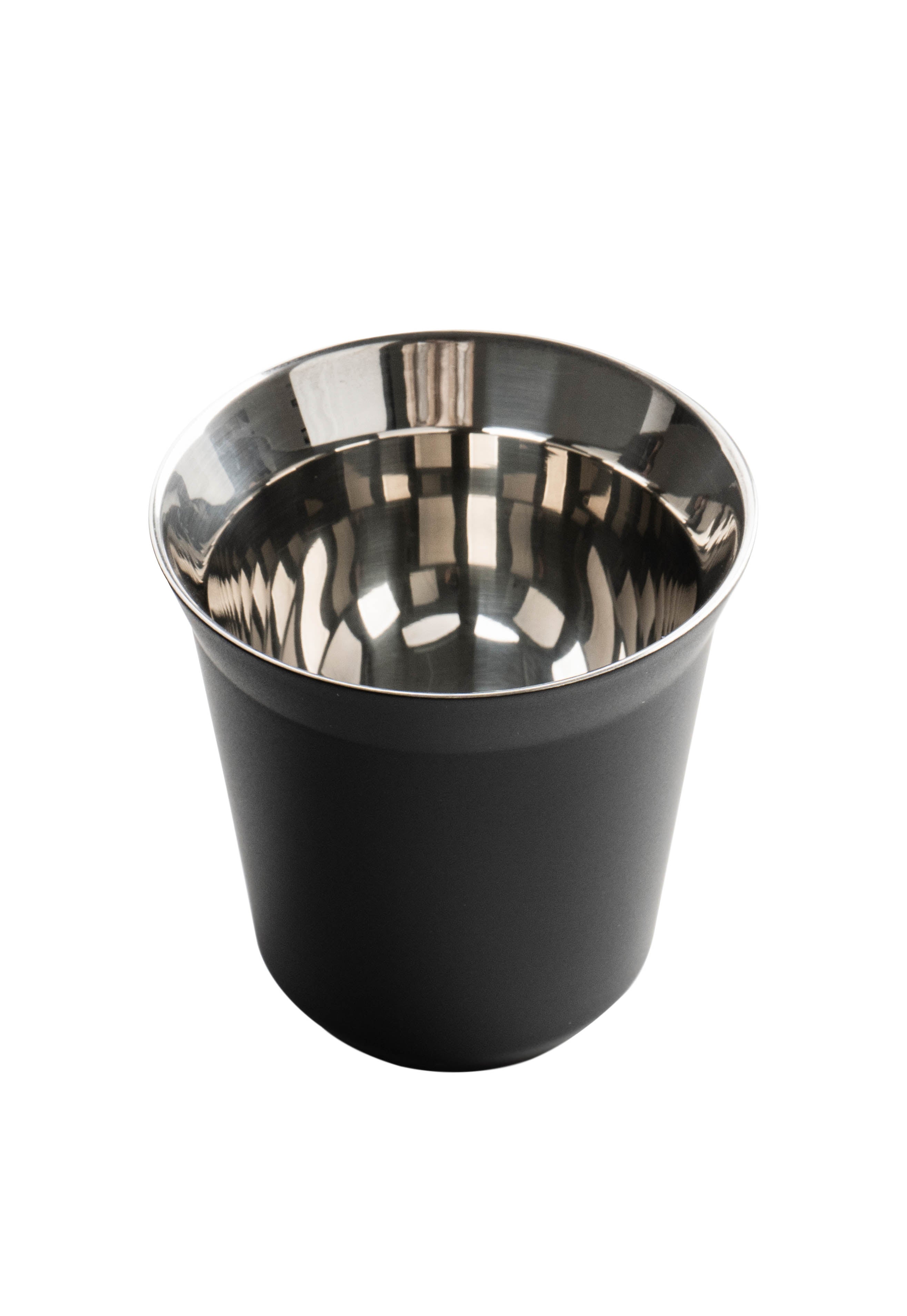 80ml double walled coffee cup black