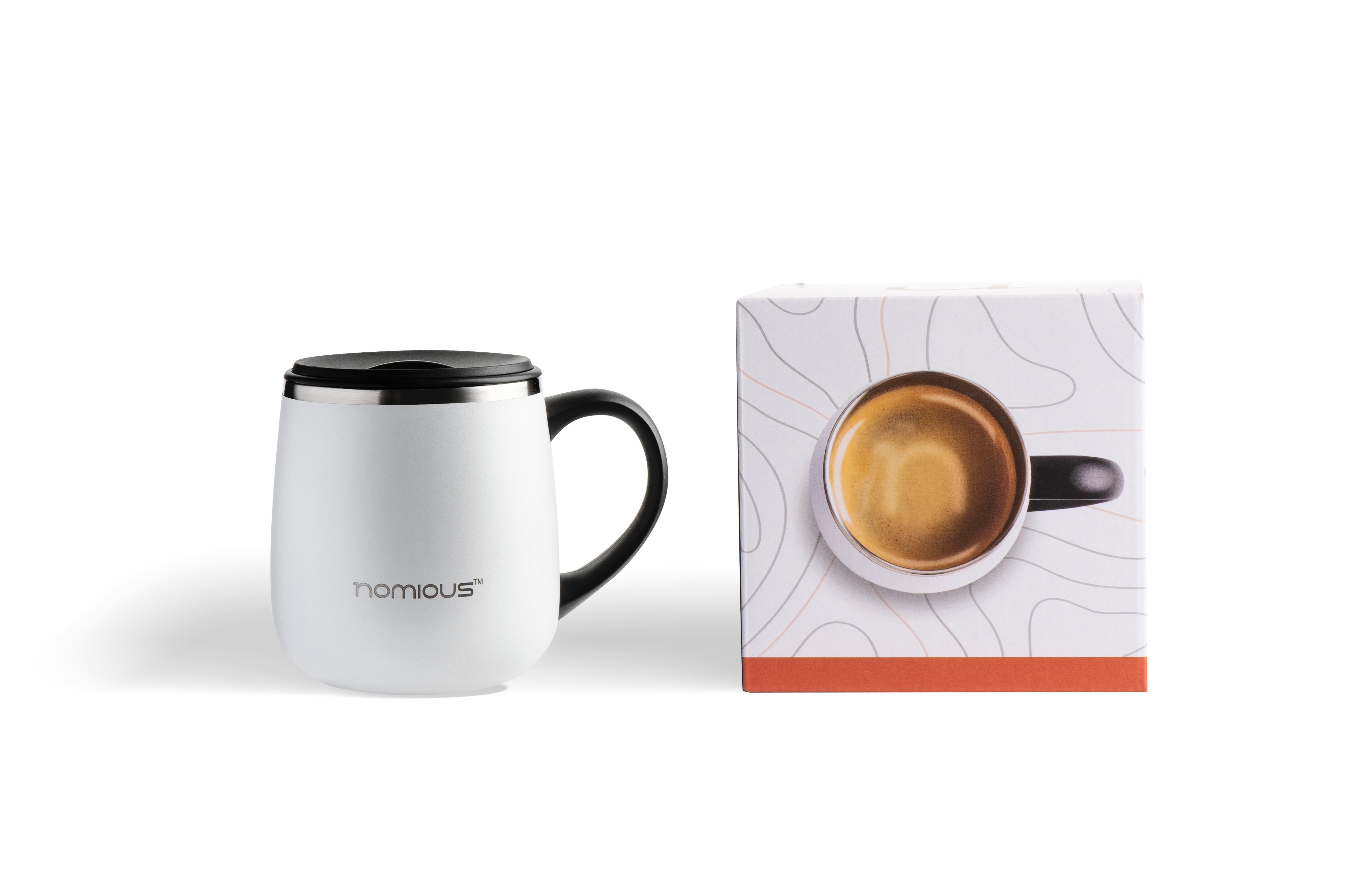 nomious 320ml insulated coffee mug stainless stee box
