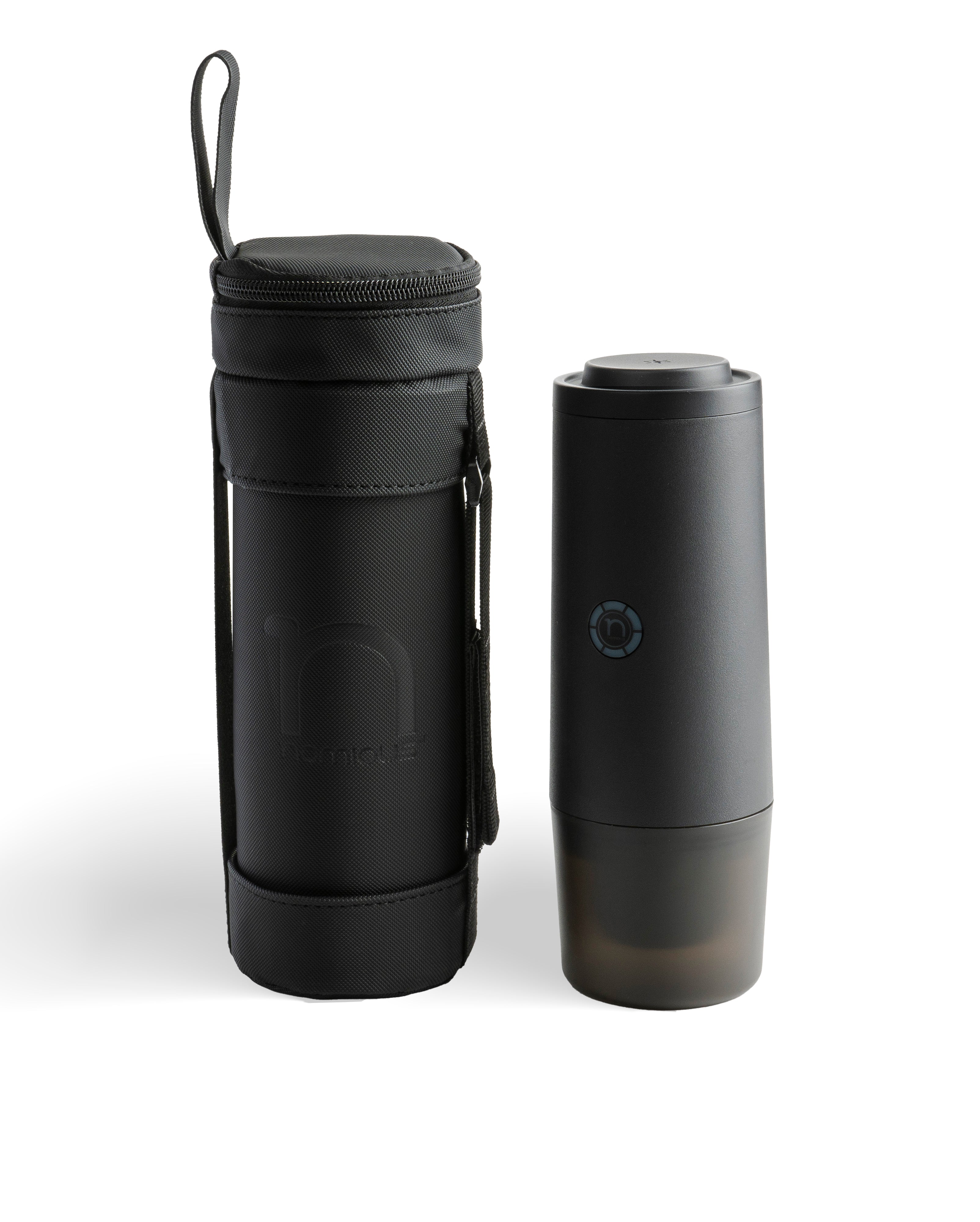 nomious prime brew carry case black espresso brewer